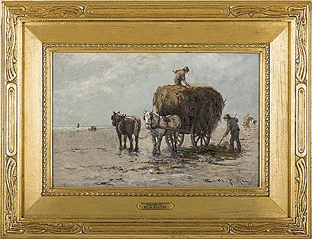 HARVESTING THE SEAWEED, LYNN BEACH by Edward Page - Auction record, sale price, and art valuation. Compare with similar artists and explore comparable artworks.