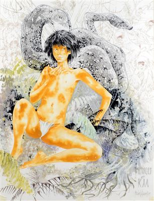 Sample artwork by Gourlier (20th century), known for comics, painting and illustration - View similar artists and auction records
