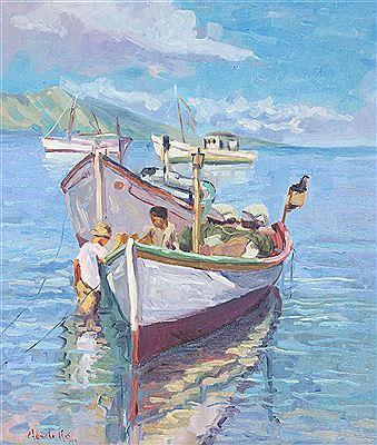 Tema de pescadores Juan Griego, 1979