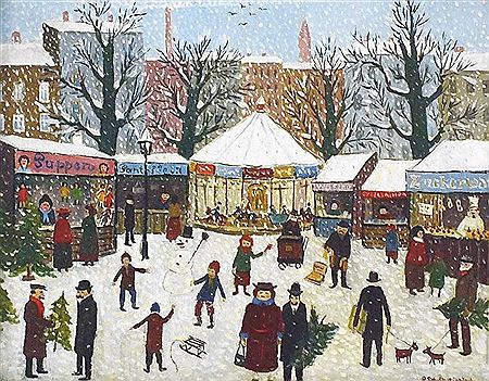 Berliner Weihnachtsmarkt, um 1912