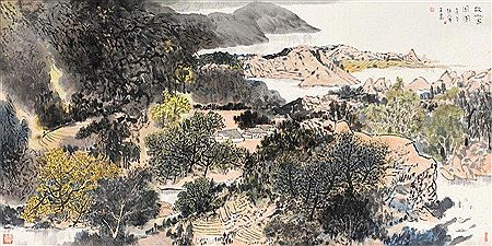 LANDSCAPE by Wensheng Wang - Auction record, sale price, and art valuation. Compare with similar artists and explore comparable artworks.
