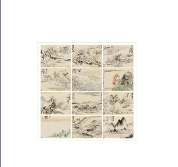 LANDSCAPE Album leaf (12 pieces)