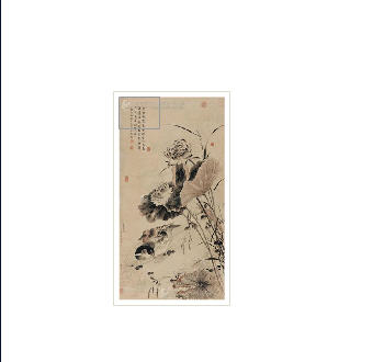 LOTUS POND Hanging scroll