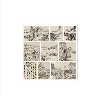 LANDSCAPE Album leaf (11 pieces)