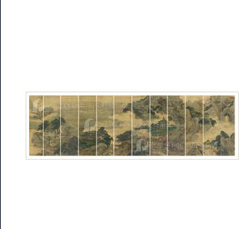 LANDSCAPE (set of 12 hanging scrolls)