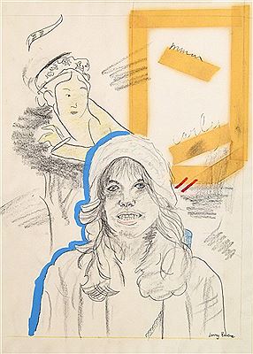 Portrait is of singer Carly Simon