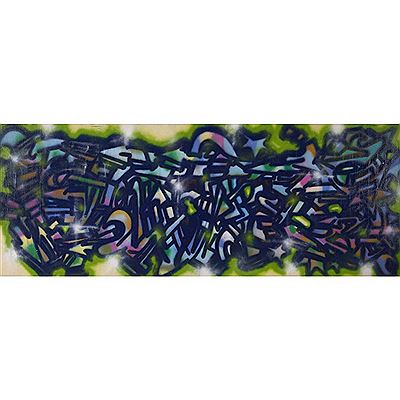 Sample artwork by PHASE 2 (1955 - 2019), known for aerosal graffiti artist, street art painting, sculptudre, work on paper, party flyers - View similar artists and auction records