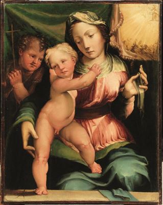 MADONNA AND CHILD WITH SAINT JOHN