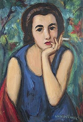 Young woman with cigarette