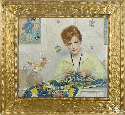 The Yellow Sweater by William John Edmondson - Auction record, sale price, and art valuation. Compare with similar artists and explore comparable artworks.