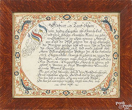 Lancaster County birth record by Wilhelmius Antonius Faber - Auction record, sale price, and art valuation. Compare with similar artists and explore comparable artworks.