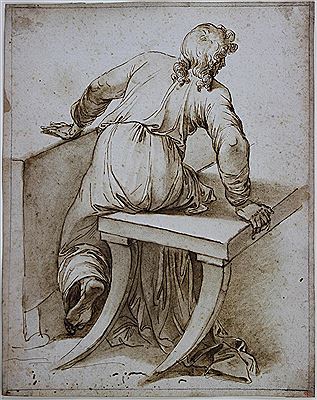 SEATED FIGURE IN CONTRAPPOSTO