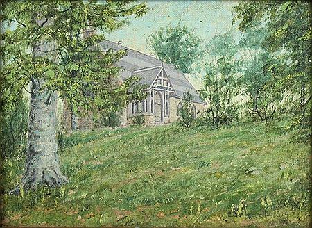 COUNTRY CHURCH SCENE