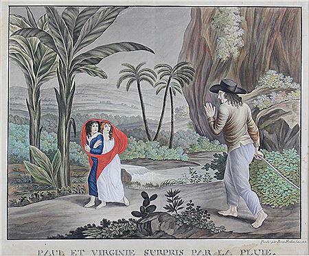 PAUL ET VIRGINIE SURPRIS PAR LA PLUIE, 1814