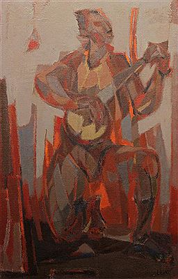 Man Playing Banjo