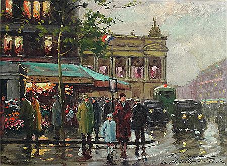LA PLACE DE L'OPERA A PARIS