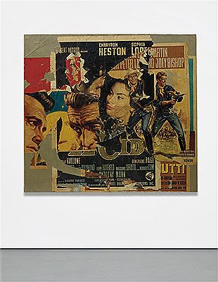 Sample artwork by Mimmo Domenico Rotella (1918 - 2006), known for urban street art-pasted layered images - View similar artists and auction records