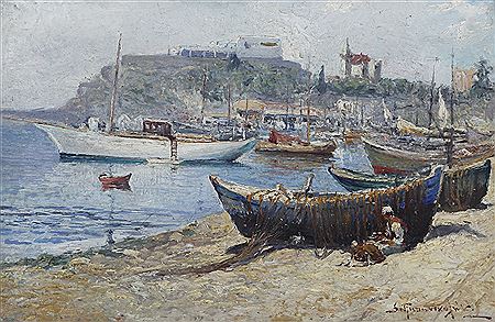 Boats by Spyros Papanicolaou - Auction record, sale price, and art valuation. Compare with similar artists and explore comparable artworks.