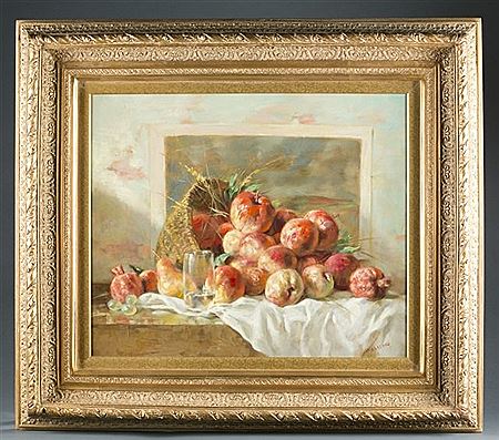 Still life with apples