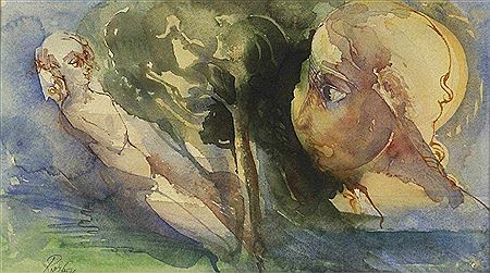 Tree here by Heinrich Richter - Auction record, sale price, and art valuation. Compare with similar artists and explore comparable artworks.