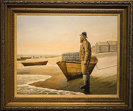 Lobsterman by Peter Vincent - Auction record, sale price, and art valuation. Compare with similar artists and explore comparable artworks.