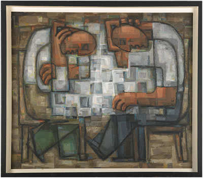 Untitled painting (Chess Players)