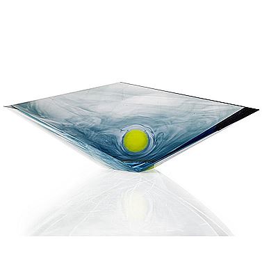 Sample artwork by Mark Curtis Peiser (Born 1938), known for glass art vases, paperweights, mirrors and abstract glass sculpture - View similar artists and auction records