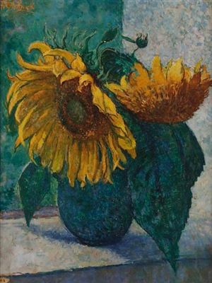 Tournesols by Francis Chadwick - Auction record, sale price, and art valuation. Compare with similar artists and explore comparable artworks.