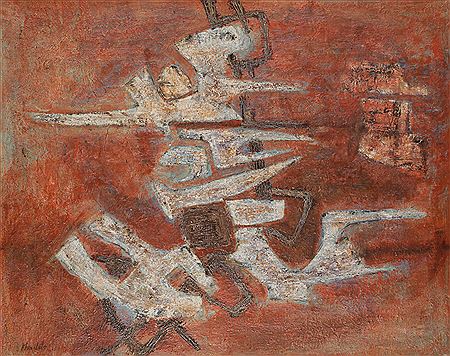Sample artwork by Mohamed Khadda (1930 - 1991), known for painting - View similar artists and auction records