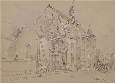 Une vue de l’église d’Argenteuil by Hubert Clerget - Auction record, sale price, and art valuation. Compare with similar artists and explore comparable artworks.