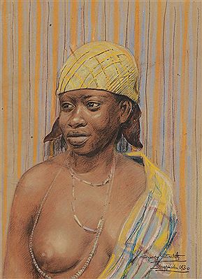 Portrait de femme africaine, Brazzaville