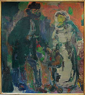 Sample artwork by Issai Kulvianski (1892 - 1970), known for painting - View similar artists and auction records
