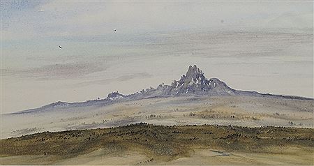 "Vultures over Mount Kenya" by Jeremy Hammick - Auction record, sale price, and art valuation. Compare with similar artists and explore comparable artworks.
