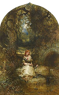 "A Girl by a Stream"
