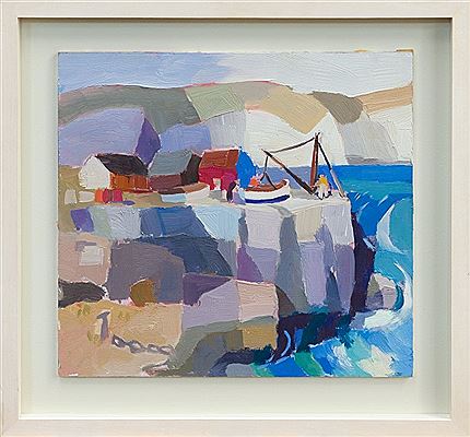 'Launching a dinghy, Portland Bill'
