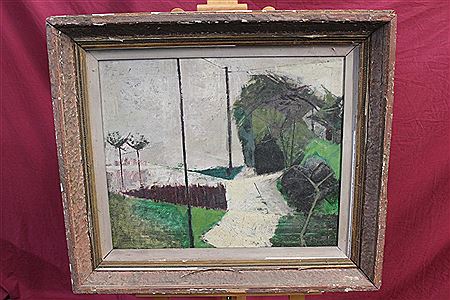 Abstract landscape by Lee Burr - Auction record, sale price, and art valuation. Compare with similar artists and explore comparable artworks.