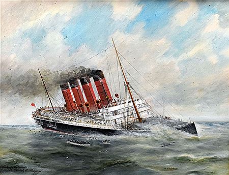 'Sinking of the Lusitania'