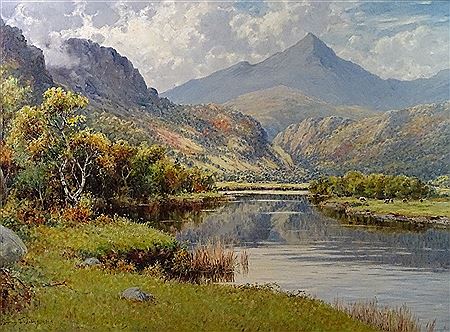 The River Glaslyn and Snowdon