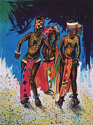 Dancers by Osiah Masekoameng - Auction record, sale price, and art valuation. Compare with similar artists and explore comparable artworks.