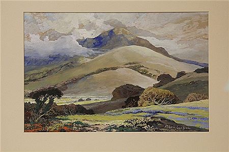 Landscape with hills