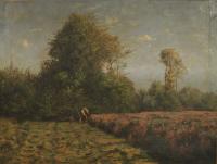 Sainfoins cutting, haymaking scene