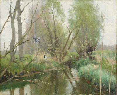 Landskap från Grez by Ivar Nyberg - Auction record, sale price, and art valuation. Compare with similar artists and explore comparable artworks.