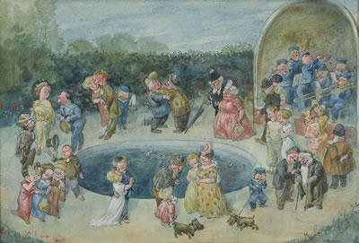 Dans i Folkets park by Gustav Robert Hogfeldt - Auction record, sale price, and art valuation. Compare with similar artists and explore comparable artworks.