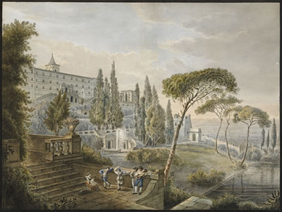 Designs by Tivoli with Villa d'Este in the fund by Lars Jacob Von Rook - Auction record, sale price, and art valuation. Compare with similar artists and explore comparable artworks.