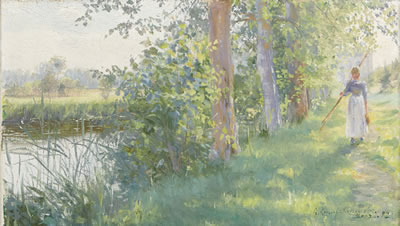 At the shore, Grez