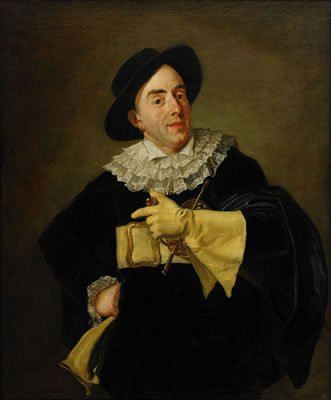 Portrait of the actor Saint-Ange - elbow join