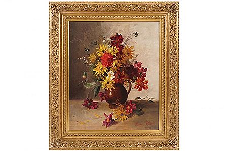 Still life of flowers by Lucie Ranvier-Chartier - Auction record, sale price, and art valuation. Compare with similar artists and explore comparable artworks.