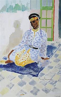 Femme assise.