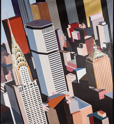 Skyline by Ronald Mallory - Auction record, sale price, and art valuation. Compare with similar artists and explore comparable artworks.