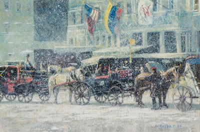 The Plaza by John Terelak - Auction record, sale price, and art valuation. Compare with similar artists and explore comparable artworks.